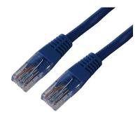 Cordon de brassage - MCL - RJ45 CAT 5e U/UTP - 10 m - Bleu