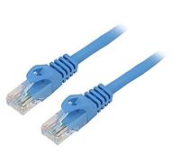 Cordon de brassage PCU5-10CC-1000-B U/UTP 5e ligne CCA PVC bleu 10 m 26 AWG v...