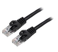 Cordon de brassage PCU6-10CC-0500-BK U/UTP 6 lignes CCA PVC noir 5 m 26 AWG f...