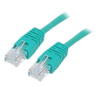 Cordon de brassage PP12-2M/G U/UTP 5e Line CCA PVC vert L : 2 m 26 AWG ØLongu...