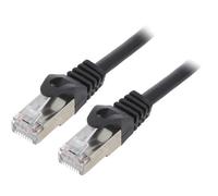 Gembird - Cordon de raccordement - RJ-45 (M) pour RJ-45 (M) - 2 m - STP - CAT 6 - moulé, bloqué - noir G