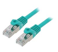 Cordon de brassage PP6-2M/G F/UTP 6 lignes CCA PVC vert L: 2m connecteur RJ45...