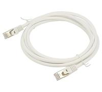 Cordon de brassage PP6A-LSZHCU-W-2M S/FTP 6a fil Cu LSZH blanc 2m 27AWG...