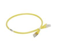 Cordon de brassage RJ45 - LEGRAND - C6A S/FTP PVC Jaune 0.5m