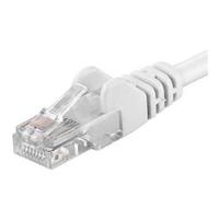Cordon De Brassage Utp Cat 5e, 1,5 M - Blanc, Blindé, Cat. 5e Câbles De Raccordement, Au Réseau D'éléments Métalliques