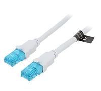 Cordon de brassage VAP-A10-S200 UTP 5e CCA PVC bleu-noir 2m 26AWG veines : 8 ...