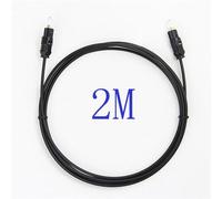 Cordon de cable à fibre optique audio Toslink SPDIF numérique plaqué or 2 m