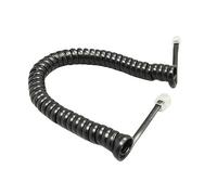 Cordon de câble combiné téléphonique à Quatre conducteurs Cordon enroulé modulaire 6 Pieds 1.85 m/pc Noir/Rouge Blanc bou lack)