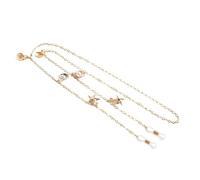 Cordon de chaîne de lunettes - Collier réglable en forme d'étoile de mer, système de port de lunettes de cou, lien décoratif optique, support de lunettes, aide au transport pour lieu de travail