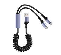 Cordon de chargeur automatique USB C 66W, câble USB C-USB droit