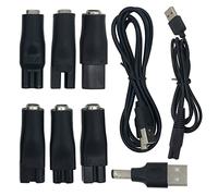 Cordon de chargeur pour la plupart des tondeuses à cheveux électriques, rasoir, pédalier sans défaut - Câble 5 V CC et adaptateurs variés