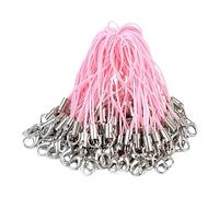 Cordon De Charme Pour Téléphone - 100 Pièces Strap avec Fermoir Lobster et Pendentif | Cordon de Poignet pour Coque de Téléphone | pour Femmes Hommes Fabrication de Bijoux Sac à Dos Extérieur