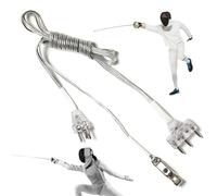 Cordon De Clôture En Acier Inoxydable - Cordon De Corps Sportif, Câble Léger | Accessoires D'escrime Professionnels, Pince De Couvre-chef, Équipement Fiable Pour Hommes, Femmes, Garçons, Filles, Équip