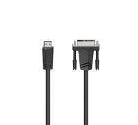 Hama Câble adaptateur HDMI–DVI 00205018 – HDMI-A mâle / DVI-D 18+1 pôles – 1,50 m noir
