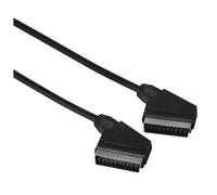 Cordon de connexion péritel, fiche mâle - fiche mâle, 1,5 m, noir