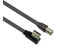 Cordon de connexion pratique USB vers USB B pour imprimante - Longueur flexible - Design réducteur pour utilisation de câble de type B