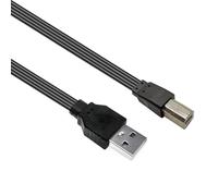Cordon de connexion pratique USB vers USB B pour imprimante - Longueur flexible - Design réducteur pour utilisation de câble de type B