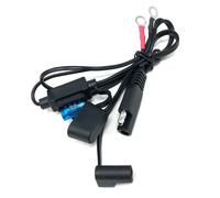 Cordon De Connexion Sae 18awg,60cm,Avec Anneau De Câble,Pour Chargeur De Batterie,Déconnexion Rapide,Rallonge Pour Tracteur De Moto Et De Voiture,Fusible 10a