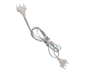 Cordon de corps d'escrime 1,6 m - Fil transparent avec connecteurs métalliques - Pièce de rechange flexible et durable - Pour clôture, équipement de protection faciale, réparation d'articles de sport