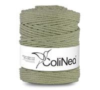Cordon de coton tressé 5mm 200m vert olive ColiNea avec âme en coton tressé