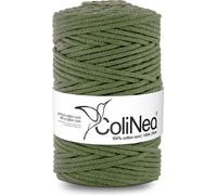 Cordon de coton tressé ColiNea 5mm 100m kaki ColiNea avec âme en coton tressé