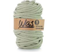 Cordon de coton tressé Was 9mm 50m vert olive avec âme polyester