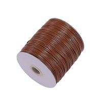Cordon de Cuir tressé Rond 10 mètres/lot 0.5-2.5mm Cordon en Cuir Rond Cire Corde chaîne for Collier à Faire soi-même Bracelet Bijoux résultats Faisant des Accessoires (Color : Brown, Size : 2.5mm)
