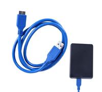 Cordon de disque dur - USB 3.0 Un câble mâle à micro-B, ligne de données de cuivre bleu, connecteur de disque dur externe, fil de à haute vitesse stable | Connexion fiable pour la boîte de s