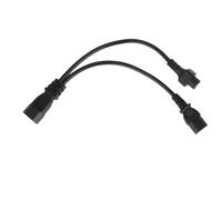 Cordon de File d'alimentation du séparateur Y IEC 320 C14 Male à C13 et C5 Câble Adaptateur de séparateur féminin 10A Cordon d'alimentation Y Multi-Plug pour Plus de commodité