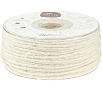 Cordon de laine blanc 3mm 100m - Cordon de feutre âme de jute résistant à l'eau créatif Deko-Flair