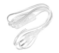 Cordon de Lampe de Rechange Transparent EU 1, 8m Interrupteur | Pvc Cuivre, Installation Simple et Fiable, pour Projets Bricolage et Réparations Domestiques