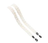 Cordon de lunettes réglable antidérapant en acrylique couleur vive pour lunettes adultes