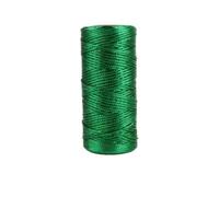 Cordon de Macramé métallique 1,5 mm x 100 m, couleur argent et or, pour travaux manuels et décoration (vert) Genérico