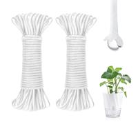Cordon de mèche d'arrosage automatique pour plantes, insert de pot de fleurs à arrosage automatique de 4 mm, corde en coton auto-arrosage pour les vocations, eau automatique des plantes d'intérieur