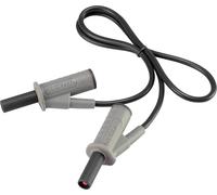 Cordon de mesure de sécurité[Banane mâle 4 mm -Banane mâle 4 mm ] Ultra flexibles 0.50 m noir MSB-501 10 A