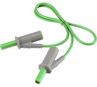 Cordon de mesure de sécurité[Banane mâle 4 mm -Banane mâle 4 mm ] Ultra flexibles 0.50 m vert MSB-501 10 A