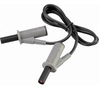 Cordon de mesure de sécurité[Banane mâle 4 mm -Banane mâle 4 mm ] Ultra flexibles 0.75 m noir MSB-501 10 A