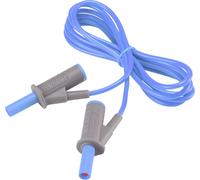 Cordon de mesure de sécurité[Banane mâle 4 mm -Banane mâle 4 mm ] Ultra flexibles 1.50 m bleu MSB-50