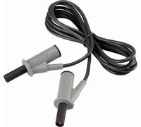 Cordon de mesure de sécurité[Banane mâle 4 mm -Banane mâle 4 mm ] Ultra flexibles 1.50 m noir MSB-50