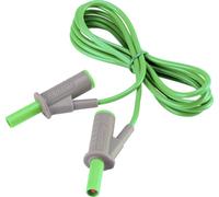 Cordon de mesure de sécurité[Banane mâle 4 mm -Banane mâle 4 mm ] Ultra flexibles 1.50 m vert MSB-501 10 A