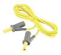 Cordon de mesure de sécurité[Banane mâle 4 mm -Banane mâle 4 mm ] Ultra flexibles 2.00 m jaune MSB-501 10 A