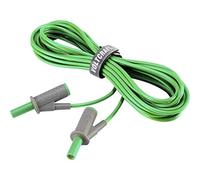 Cordon de mesure de sécurité[Banane mâle 4 mm -Banane mâle 4 mm ] Ultra flexibles 5.00 m,vert,MSB-501 10 A