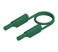 Cordon de mesure de sécurité SKS Hirschmann MLS SIL WS 100/1 [Banane mâle 4 mm - Banane mâle 4 mm] 1.00 m vert 1 pc(s)
