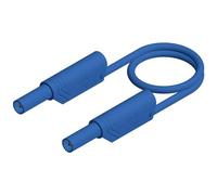 SKS Hirschmann MLS SIL WS 200/1 Cordon de mesure de sécurité[Banane mâle 4 mm -Banane mâle 4 mm ] 2 m bleu