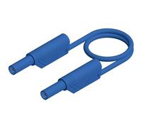 Cordon de mesure de sécurité SKS Hirschmann MLS WG 100/1 bl [Banane mâle 4 mm - Banane mâle 4 mm] 1.00 m bleu 1 pc(s)
