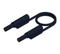 Cordon de mesure de sécurité SKS Hirschmann MLS WS 100/2,5 sw [Banane mâle 4 mm - Banane mâle 4 mm] 1.00 m noir 1 pc(s)