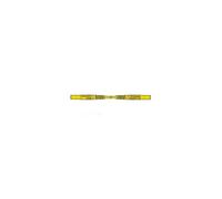 Cordon de mesure isolé 25cm et Ø 4mm - JAUNE (MLB/GG-SH 25/1)