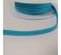 Cordon de passepoil Insert à embase 2 mm coupe en biais coton - vendu au mètre - de nombreuses couleurs, Polyester Coton, bleu turquoise, 2 mm