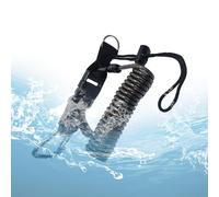 Cordon de plongée en acier inoxydable, sangle en nylon rétractable, attache à boucle durable | Corde sous-marine sécurisée anti-perte pour appareil photo, camping, plein air, sports