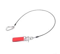 Cordon de plongée en apnée, laisse de 110 cm, crochet en acier inoxydable, design réfléchissant, réduction de la traînée, plongée sous-marine (bracelet de 2,5 cm)